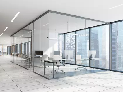 Glass partitions