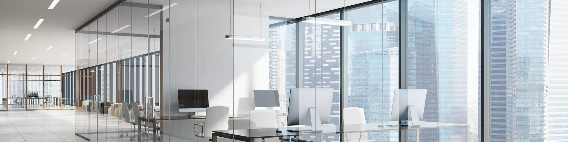 Glass partitions