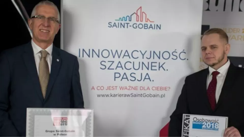 Saint-Gobain z tytułem Budowlana Firma Roku 2018