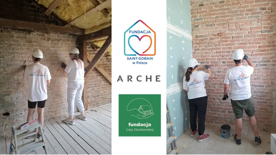 Rewitalizacja kamienicy Piaseczno Arche Fundacja Leny Grochowskiej Saint-Gobain